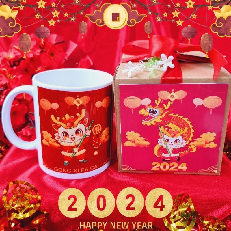 

hampers imlek / giftbox Sincia CNY / kado imlek mug Naga