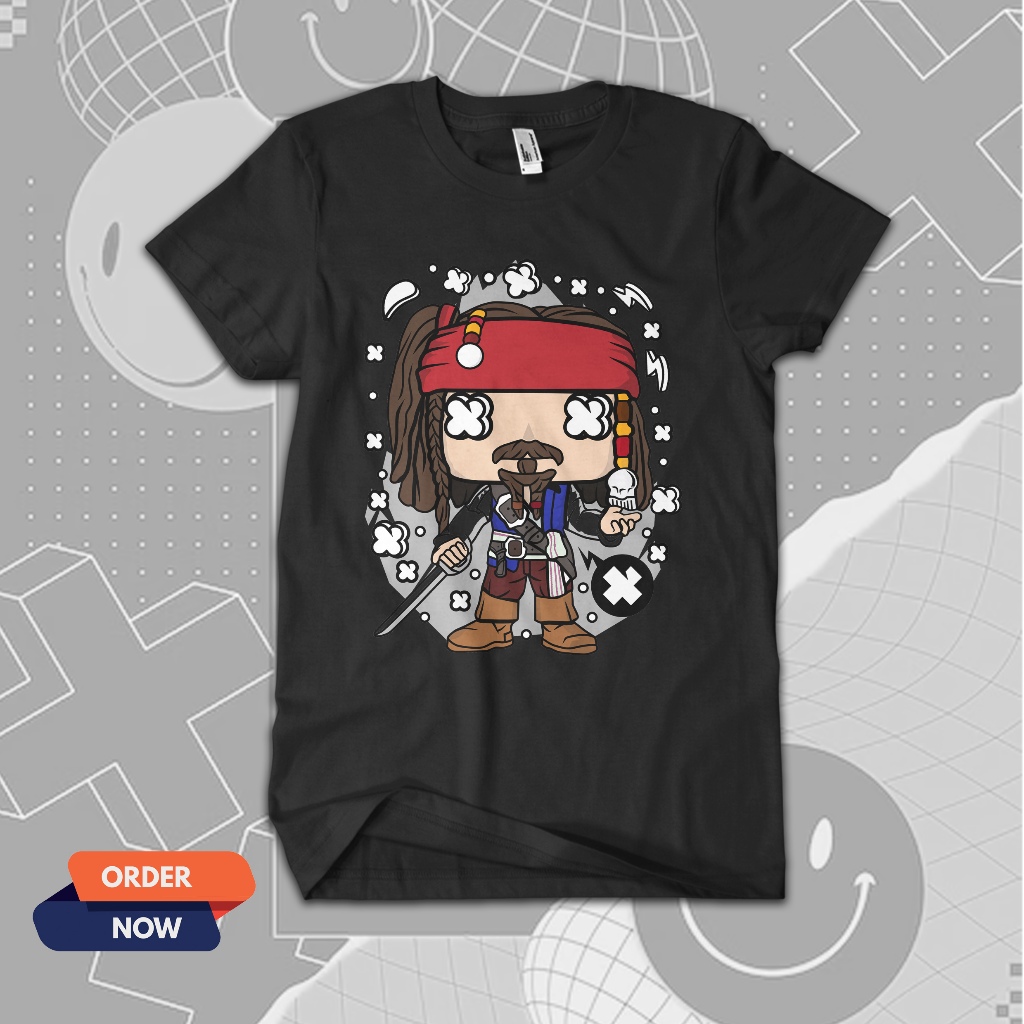 KAOS GKK KLATEN / BAJU KAPTEN JACK SPARROW / COD / PREMIUM T-SHIRT / DTF COTTON COMBED