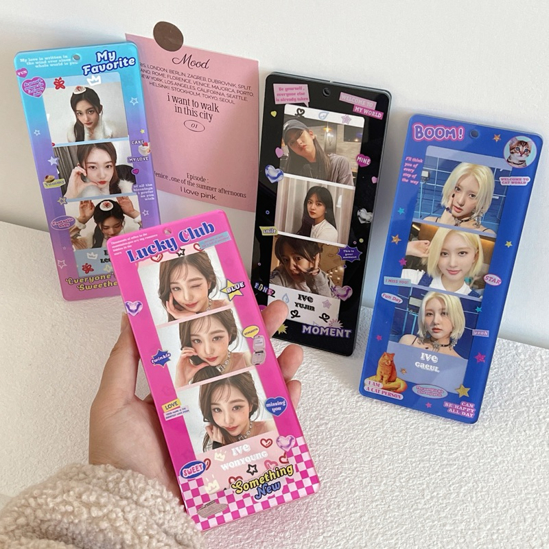 

[Ready stock] hanyu photo strip Holder kpop Transparent Clear Acrylic Card Acrylic Frame Bingkai foto cahol