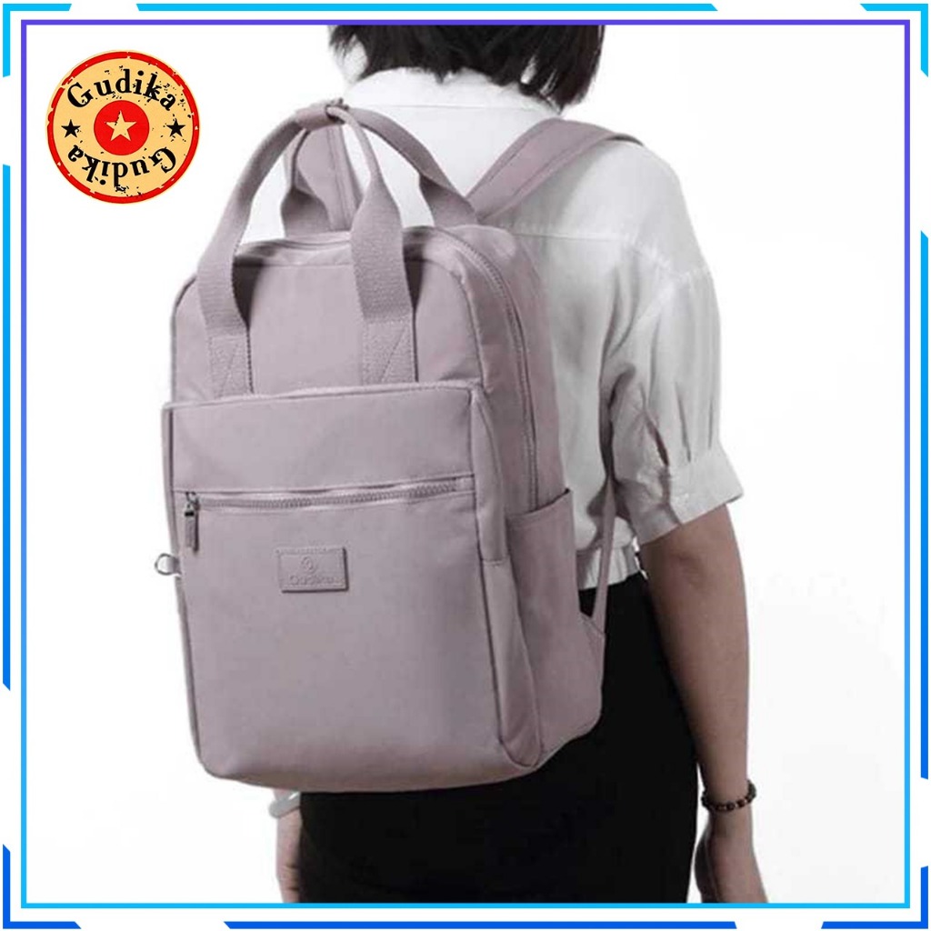 DISKON GUDIKA 5119 - TAS RANSEL LAPTOP WANITA KEKINIAN IMPORT ORIGINAL TERBARU BAHAN NILON