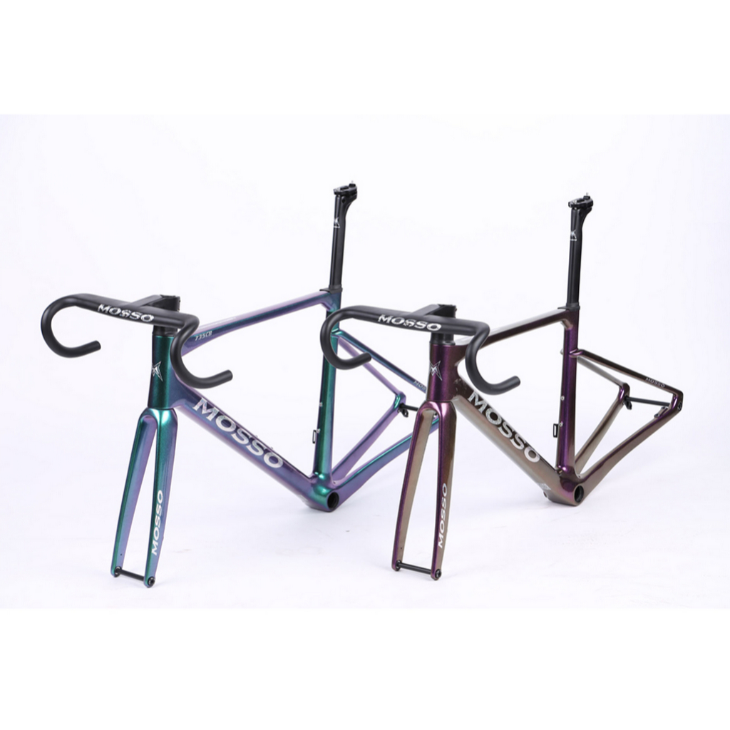 Frame Roadbike MOSSO 735CB Full Carbon Include Handlebar Disc Brake