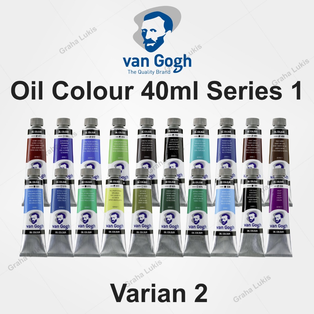 

Van Gogh Oil Colour 40 ml Serie 1 - Varian 2 BROWN / BLUE / VIOLET / GREEN / BLACK / GREY 40ml