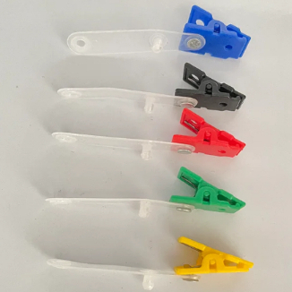 

YEN ID Card Jepit Plastik (100pcs) ID Badge Holder Clips Jepitan Plastik Name Tag Jepit Kantong Name