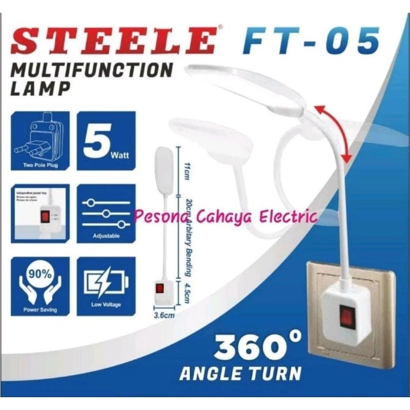 Lampu belajar LED flexibel.