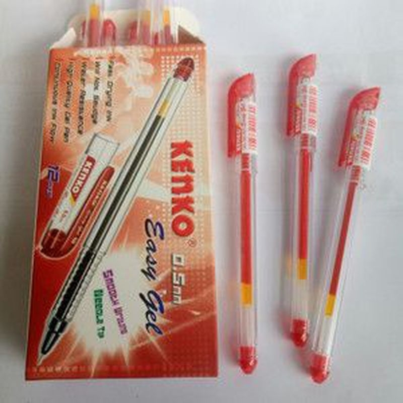 

pulpen KENKO easy gel 0.5 mm merah 1 pack