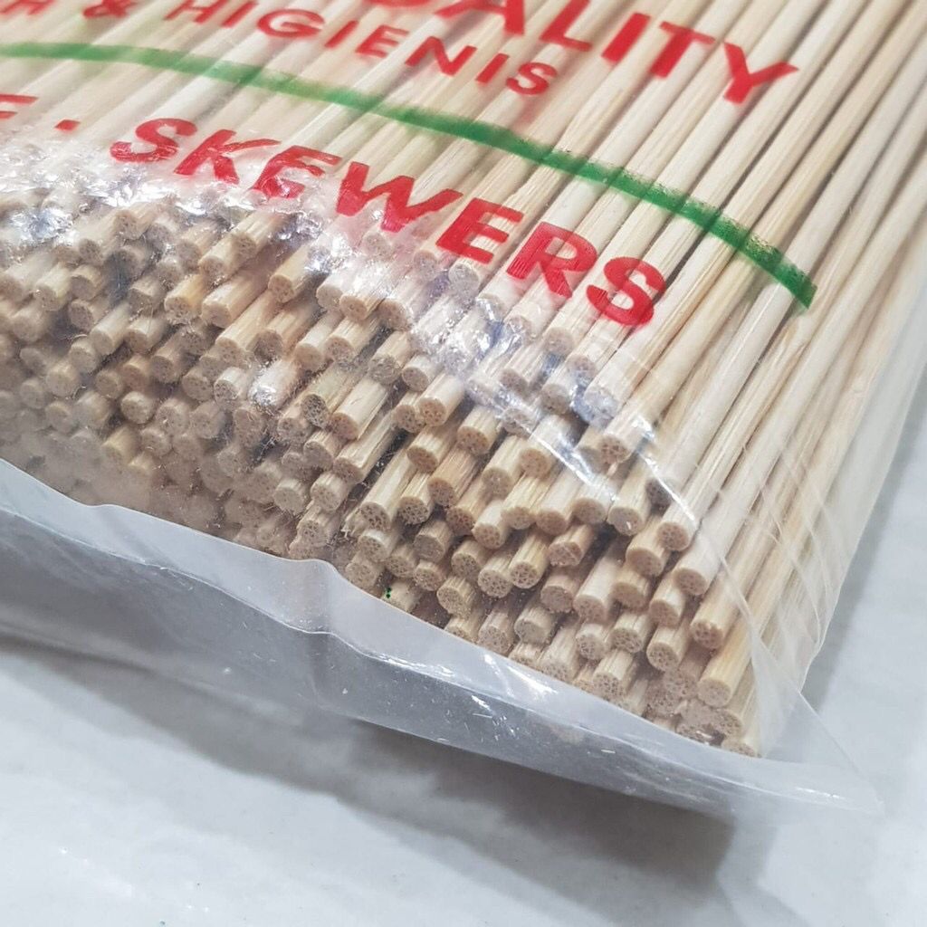 Tusuk Sate Bambu import ION / Tusuk Sate halus premium quality 500 gr