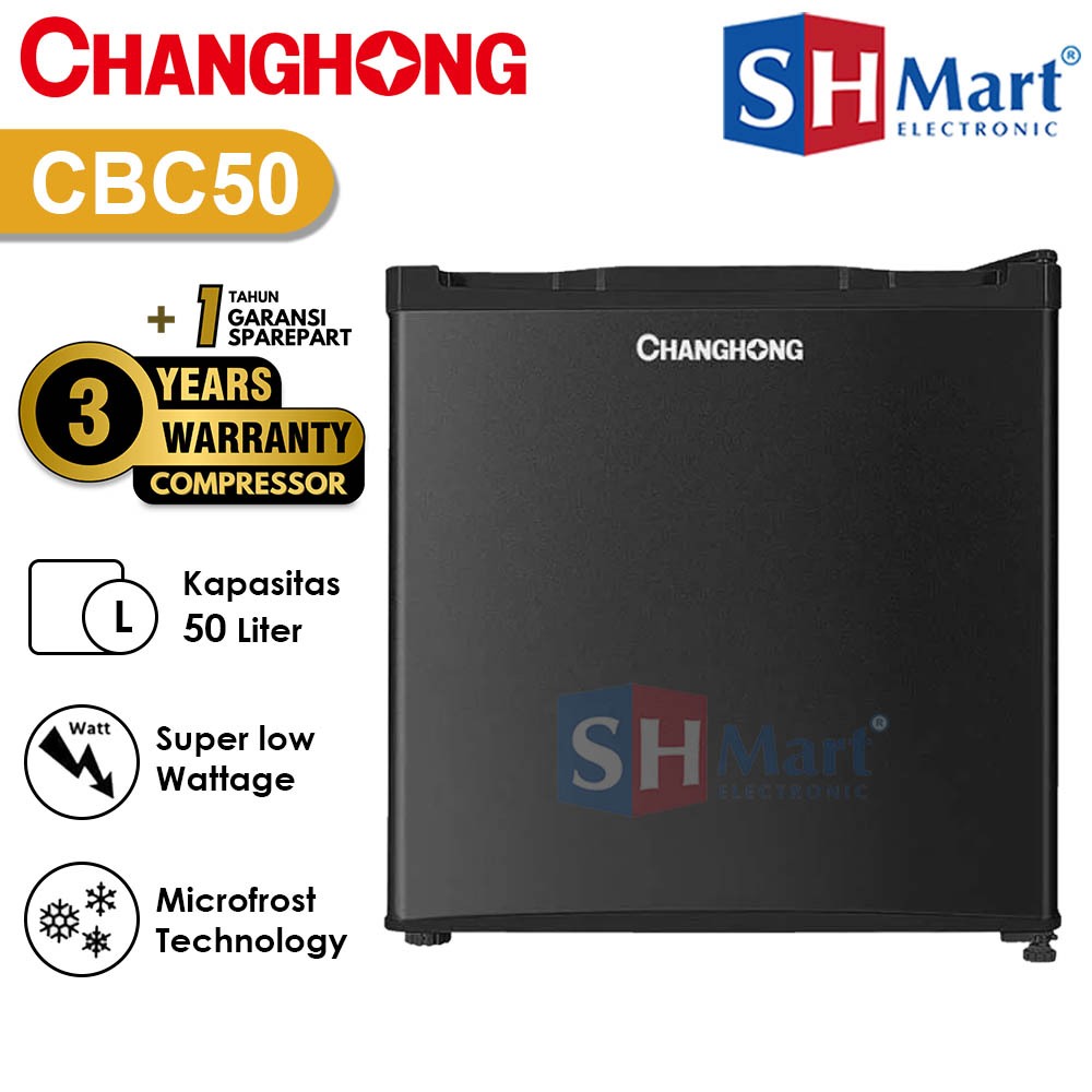 KULKAS MINI PORTABLE CHANGHONG CBC50 CBC-50 KAPASITAS 46 LITER (MEDAN)