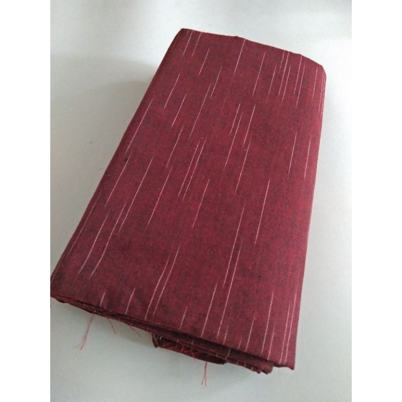 Kain lurik tenun lurik batik lurik bahan lurik - gerimis merah maroon