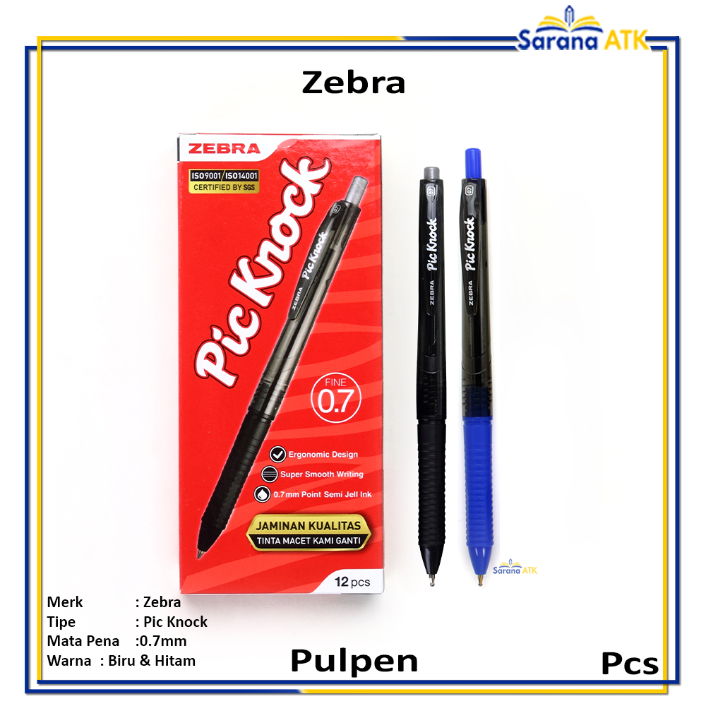 

Zebra - Pic Knock - Pena Semi Gel 0.7mm - Pcs