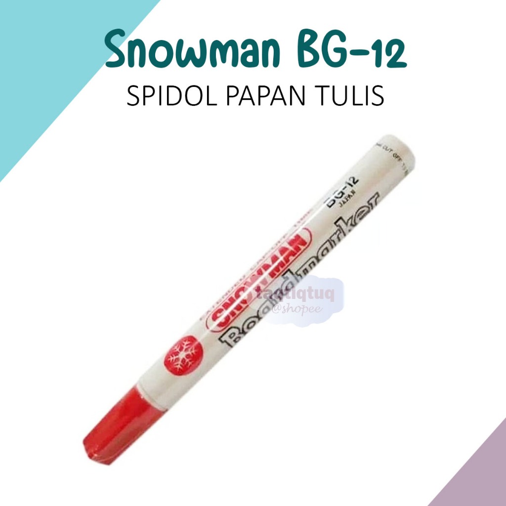 

Spidol Snowman White Board Marker Spidol Papan Tulis Spidol Merah ATK Stationery