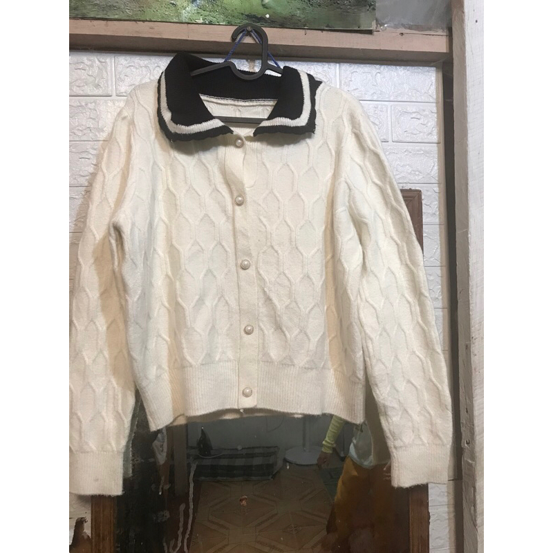 preloved atasan wanita rajut kerah sailormoon