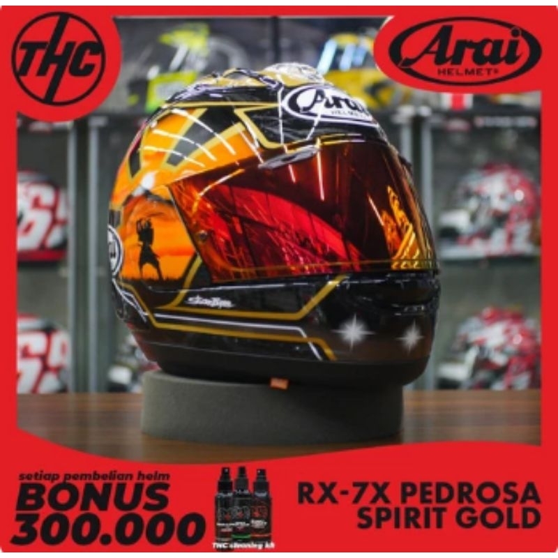 ARAI RX7X PEDROSA SPIRIT GOLD