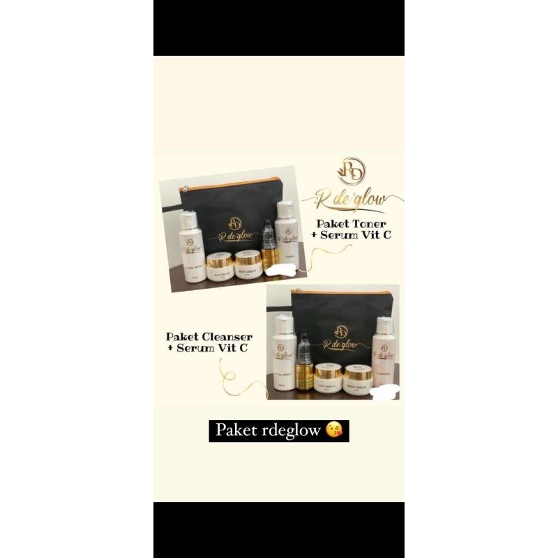 PAKET TONER RDE GLOW + SERUM VIT C