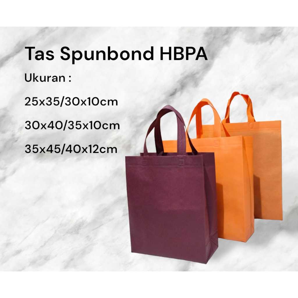 

( LUSINAN ) TAS SPOONBOND HBPA / GOODIE BAG SOUVENIR / TAS SEMBAKO UK. 20x30 / 25x35 / 30x40 /35x45 ( LUSINAN )