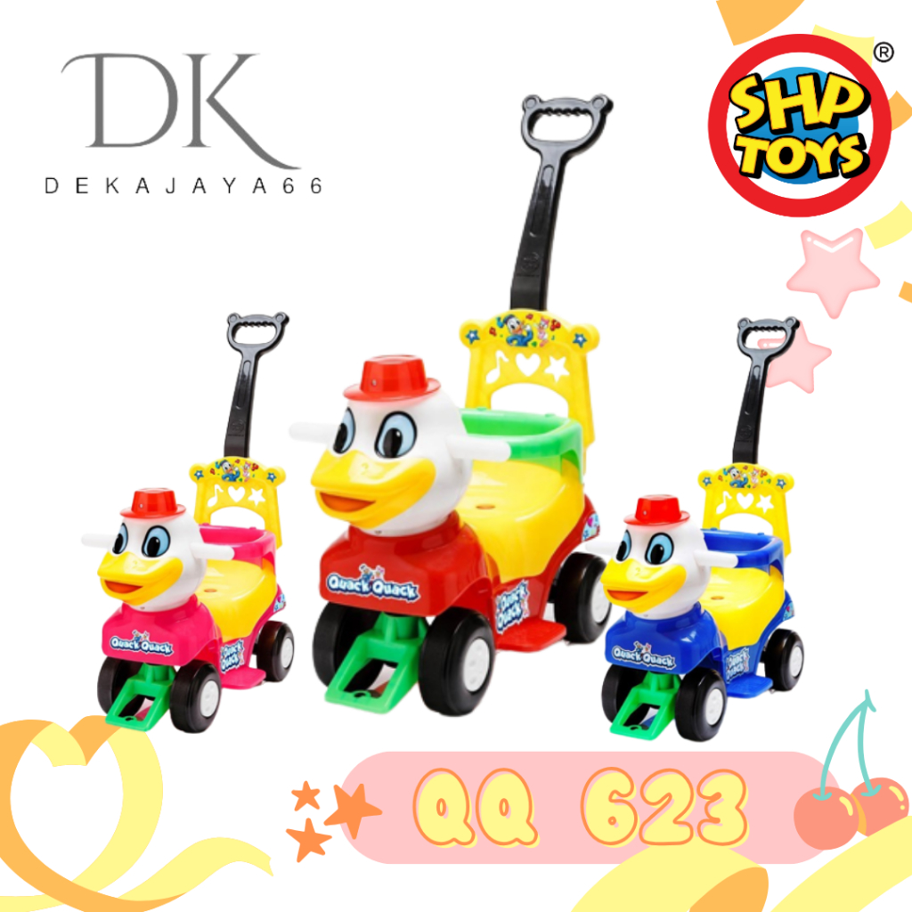 Maenan Anak Ride On Toys Dorong Karakter Bebek Lucu - QQ 623 - SHP Toys kado Mainan anak termurah