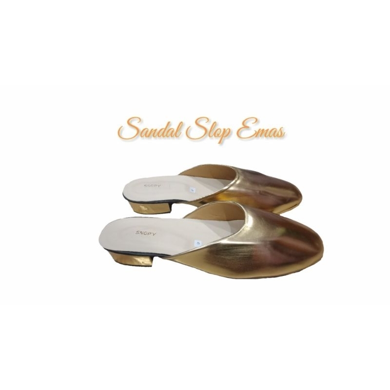 Sandal Slop Manten Emas / Slop Pria Jawa / Slop Kejawen Pria Dewasa