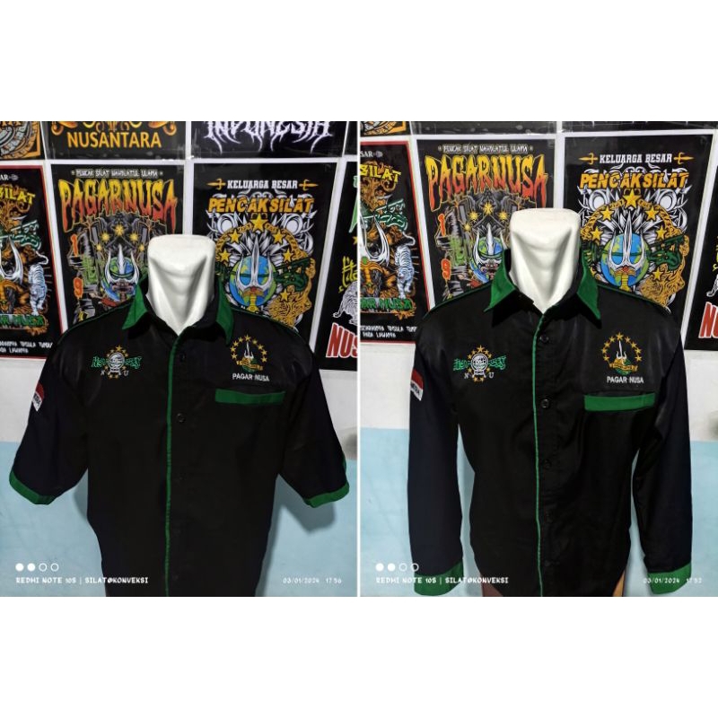 Kemeja/Hem Pagar Nusa Bordir simpel terbaru