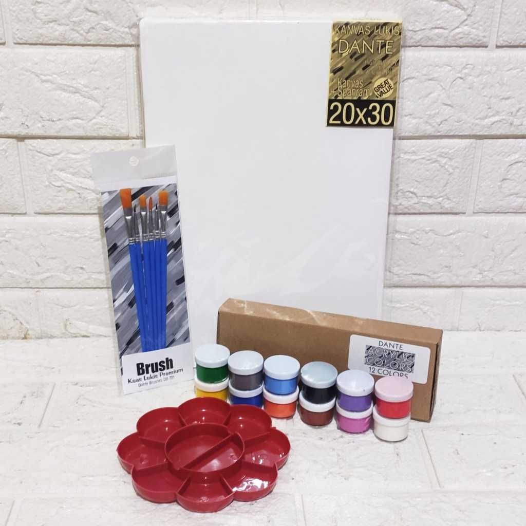

Paket Melukis Set Kanvas 20x30 Palet Kuas JunDW