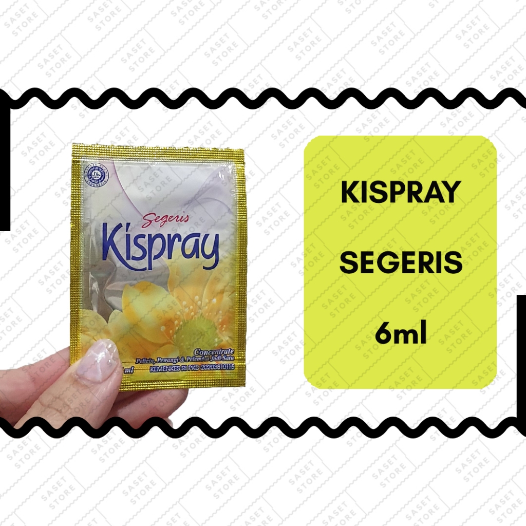 Kispray Segeris 6ml Sachet Pelicin Pewangi Pelembut Pakaian Konsentrat