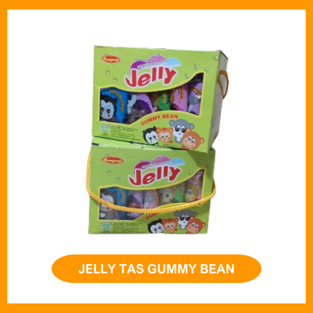 

RANJANI-JELLY TAS GUMMY BEAN MIX FLAVOURI CEMILAN ENAKI SNACK ENAKI JAJANAN ANAKI MAKANAN RINGAN