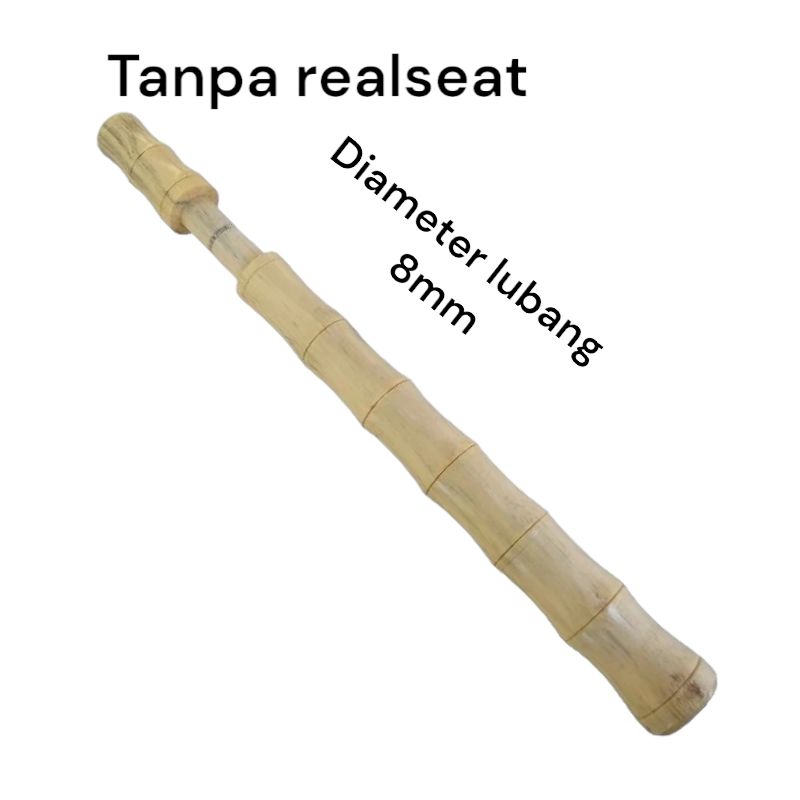 gagang joran kayu jati polos tanpa realseat