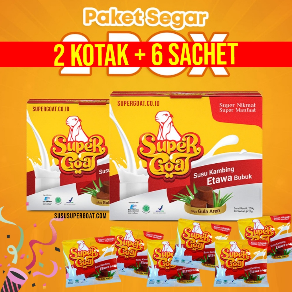 

Supergoat 2 kotak bonus toko 6 sachet