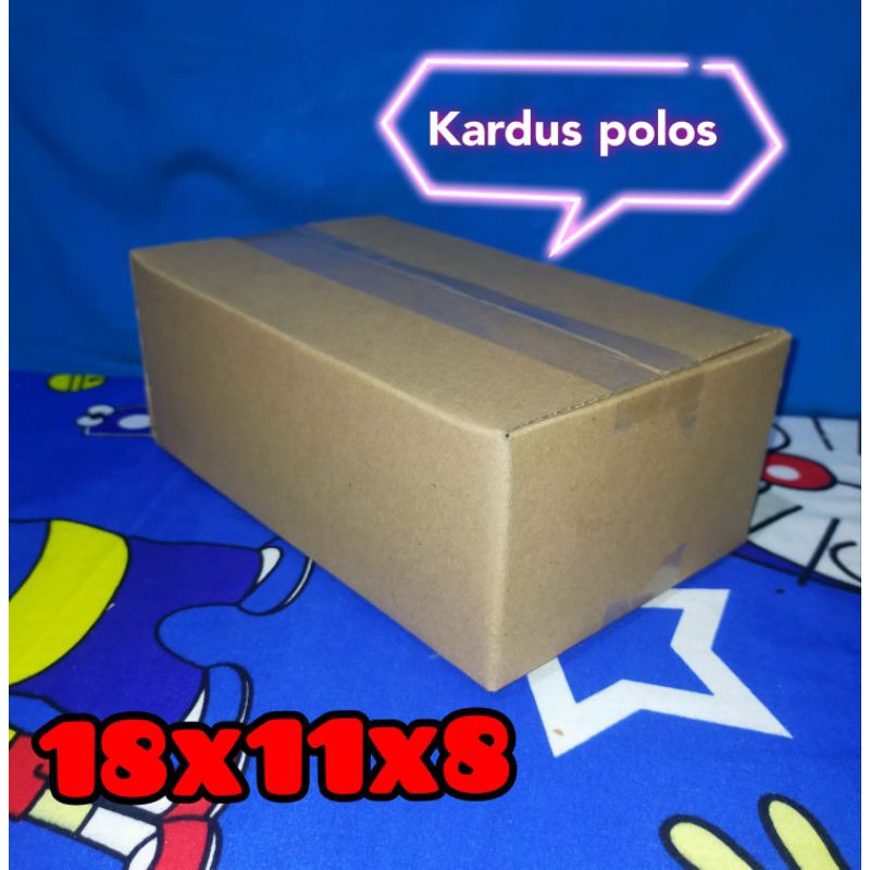 

kardus polos UK 18x11x8 kardus polos kardus kecil