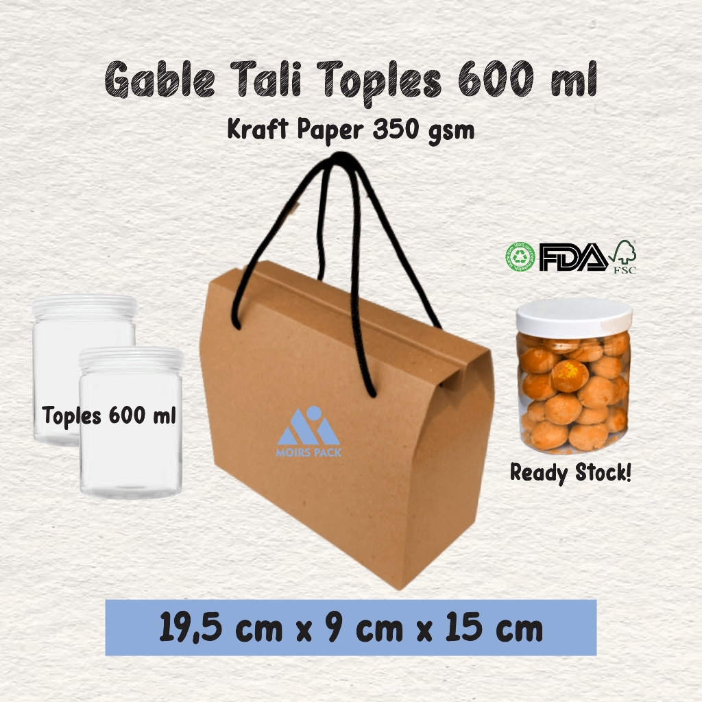 

Gable Tali Toples Tabung 600 ml uk. 19,5x9x15 cm tebal 350 gsm