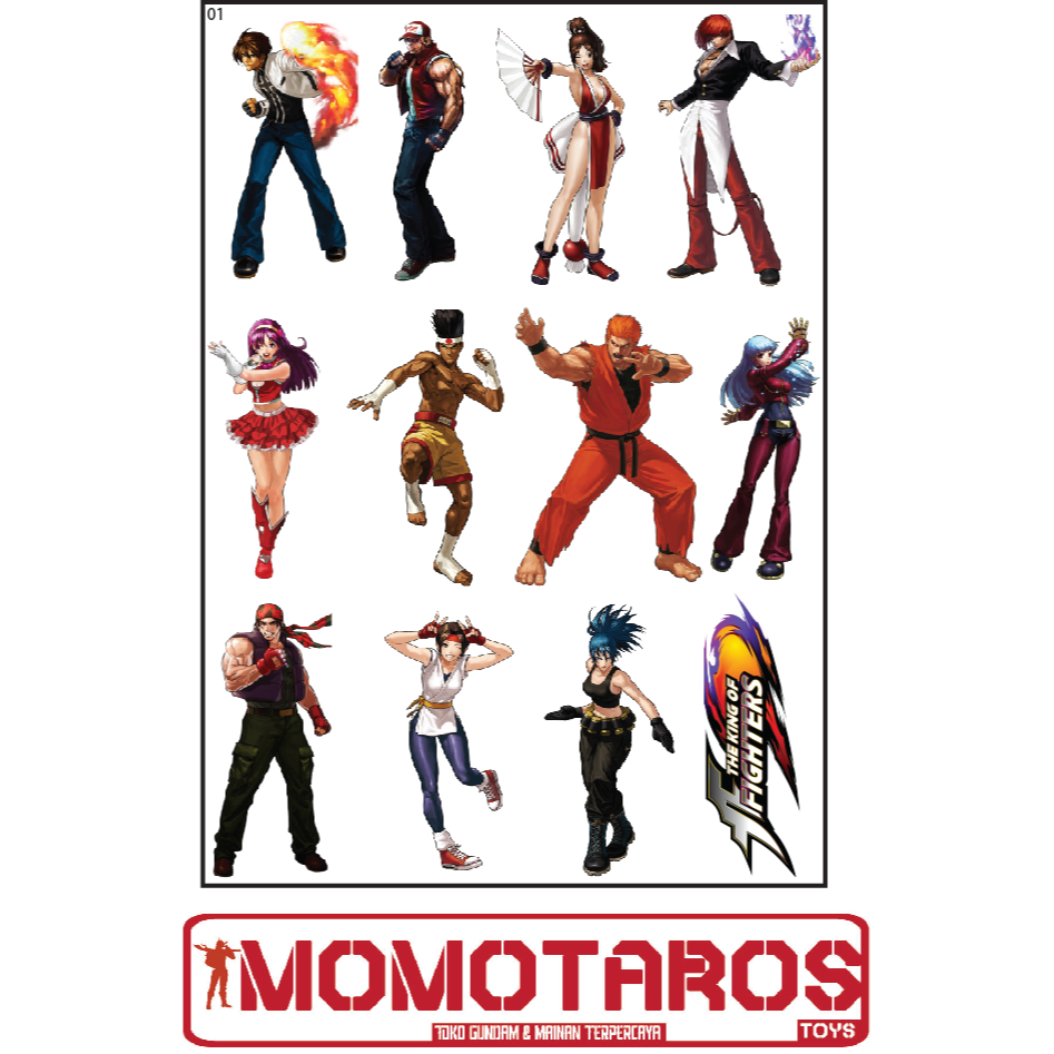 

Sticker murah antiair transparan King of Figthers 1 pc