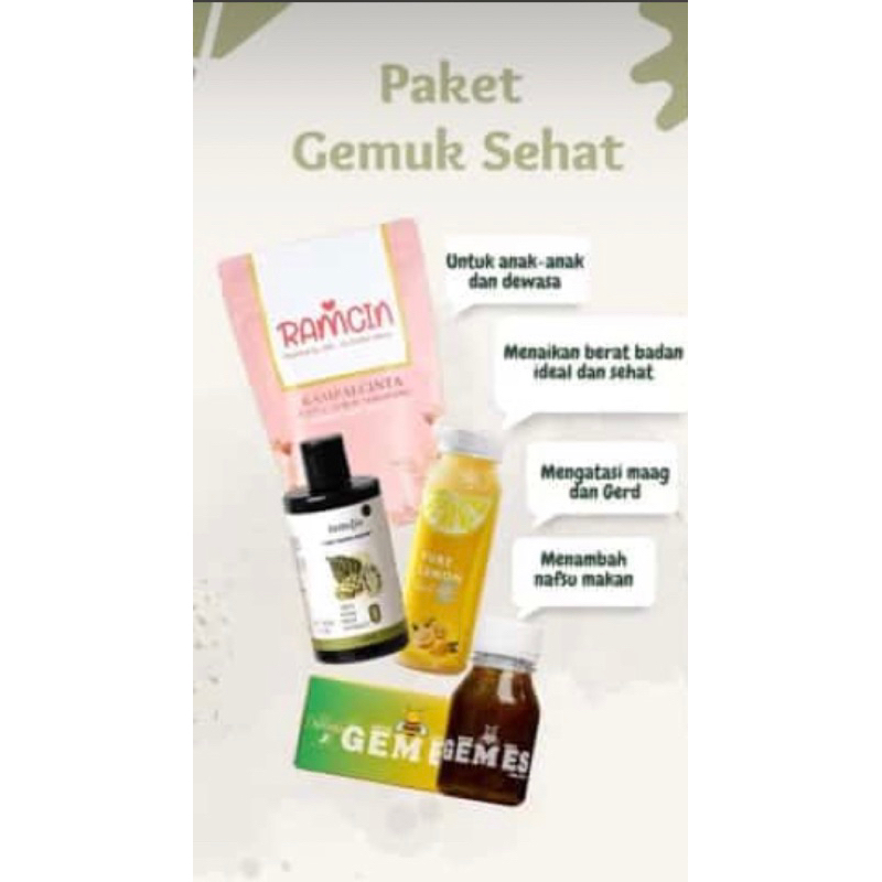 Program Penambah Berat Badan by Herbalov - Paket Naik Berat Badan - Penambah Nafsu Makan - Menggemuk