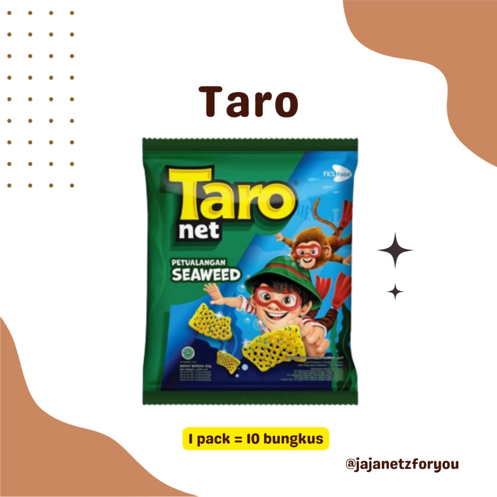 

Snack Taro 1000an (1 pack/renceng = 10pcs x 9gr)