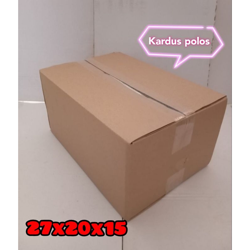 

kardus polos 27x20x15 kardus besar kardus packing