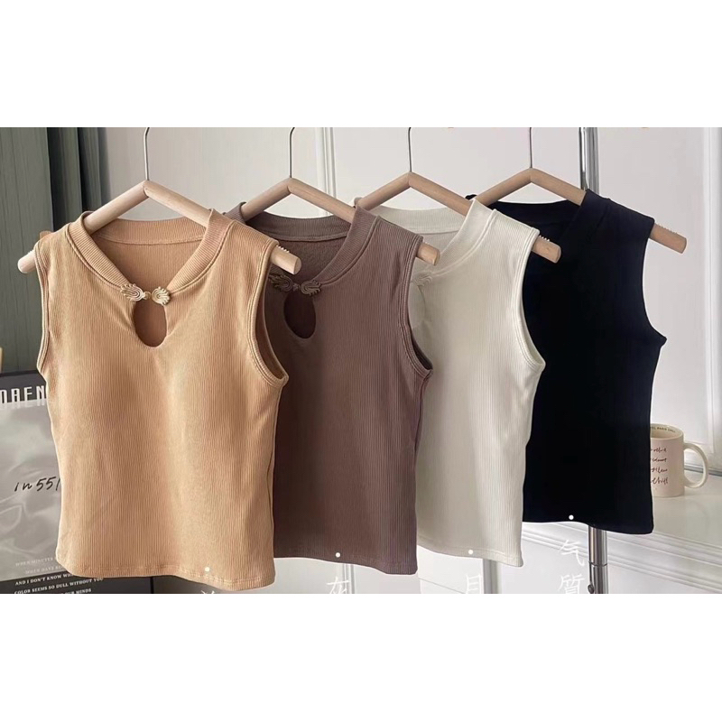 DearClaudette.id | YAN CHEONGSAM TANKTOP | Tanktop Atasan Cheongsam Wanita Import 132