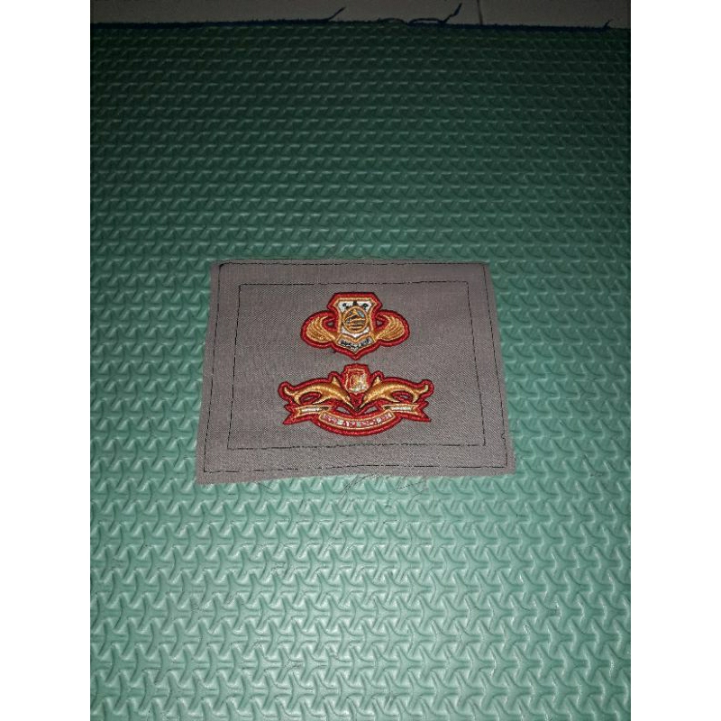 bordir costum polri timbul/3d