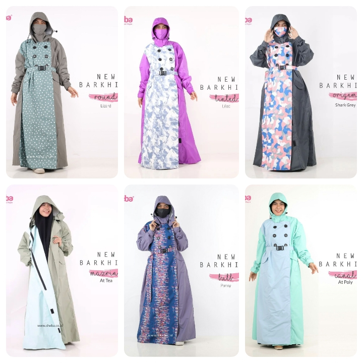 SHEBA JAS HUJAN KIMONO - jas hujan muslimah syar'i