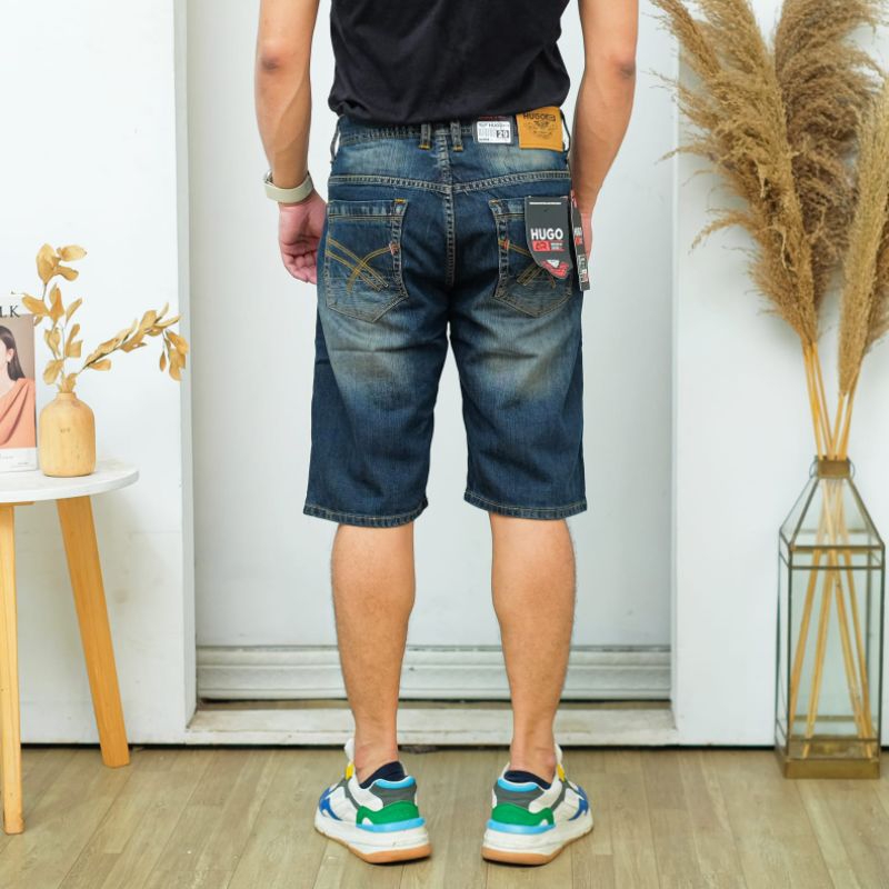CELANA PENDEK JEANS PRIA Reguler HugoAr
