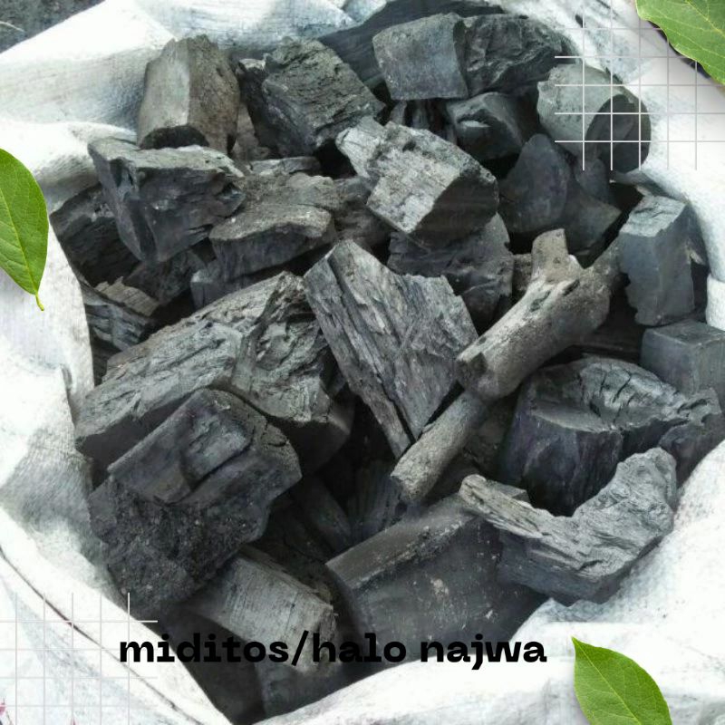 Arang kayu 1 kg /Areng kayu 1 kg/arang kayu pendem/arang kayu jubung/Arang briket