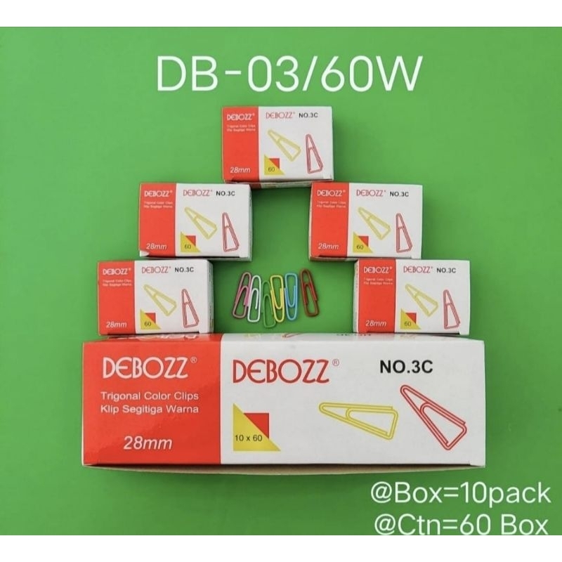 

Paper Clips Warna Debozz 28mm / Penjepit Kertas Warna-Warni Debozz No 3