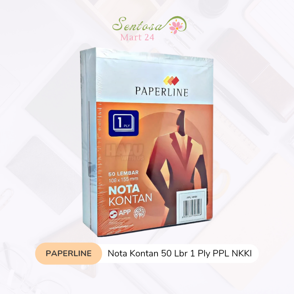 

PAPERLINE Nota Kontan 50 Lembar 1 Ply - PPL NKKI (1 Pack Isi 10 Buku) | SentosaMart24