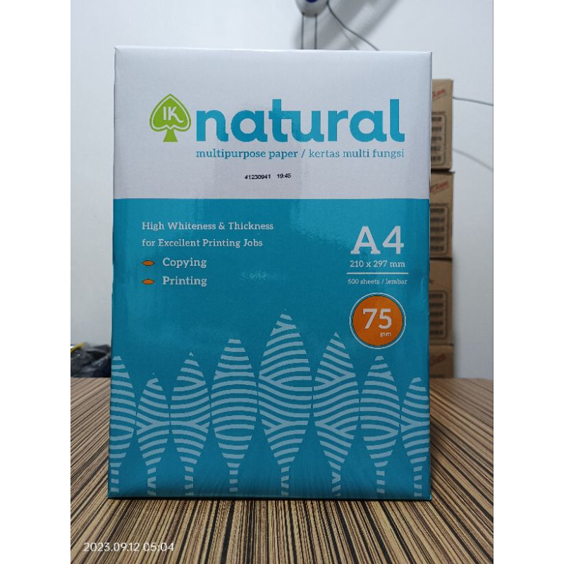 

Kertas HVS Putih IK Natural A4 75 Gram