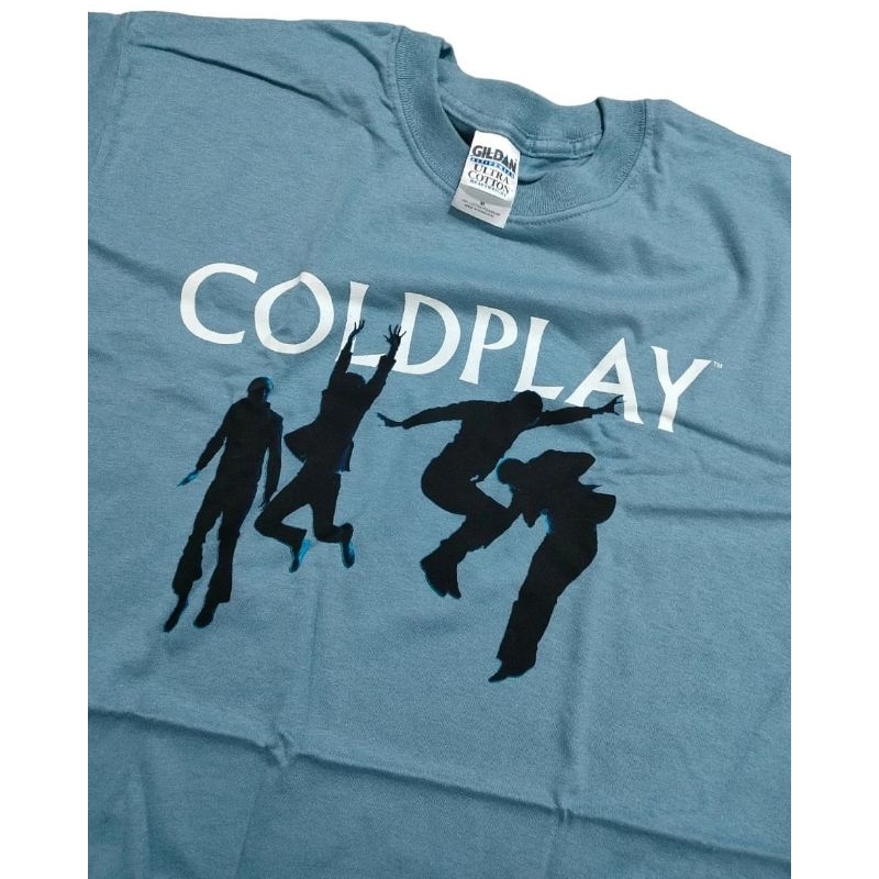 Vintage COLDPLAY - TWISTED LOGIC ©2005 (M) Kaos Tshirt Baju Band Import Original