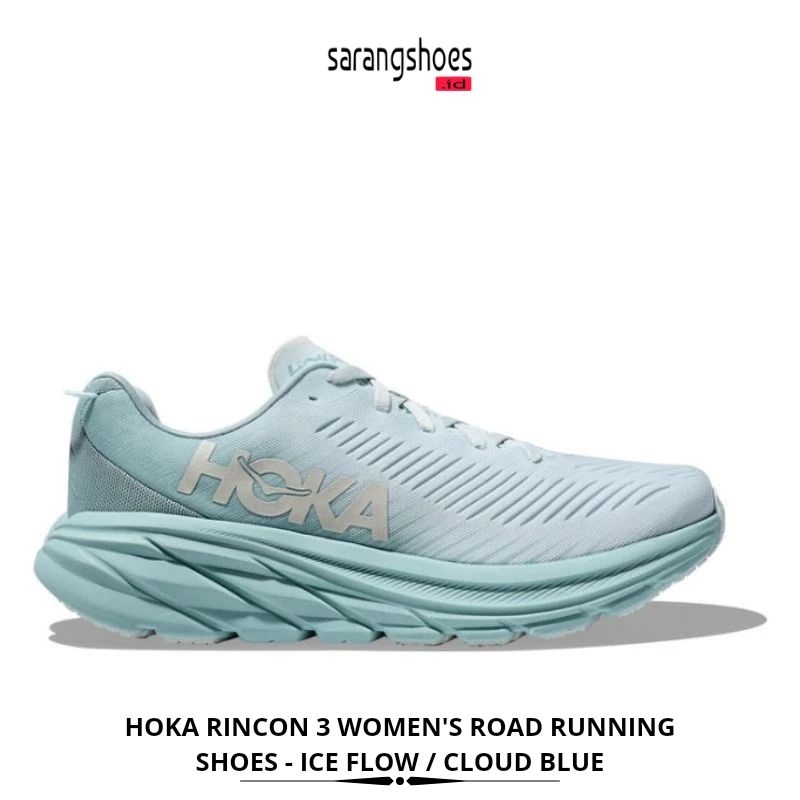 Hoka Rincon 3 Women's Road Running Shoes - Ice Flow/Cloud Blue