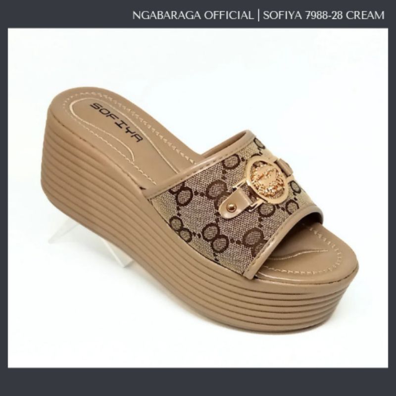 Sofiya | Sandal Wanita | Wedges Hak Tinggi