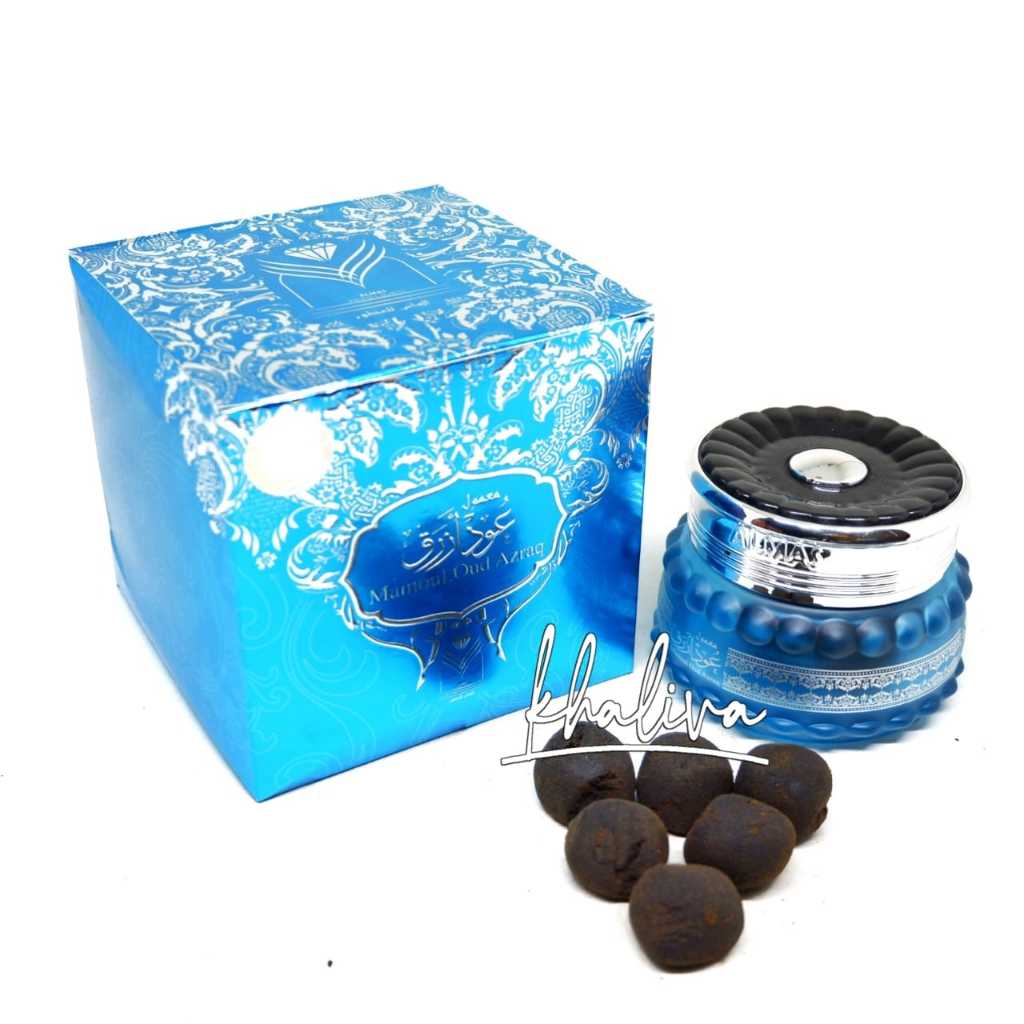Mamoul Oud Azraq Almas Buhur Arab Blue Oud Dupa Mamul Bakhor Oud Azroq