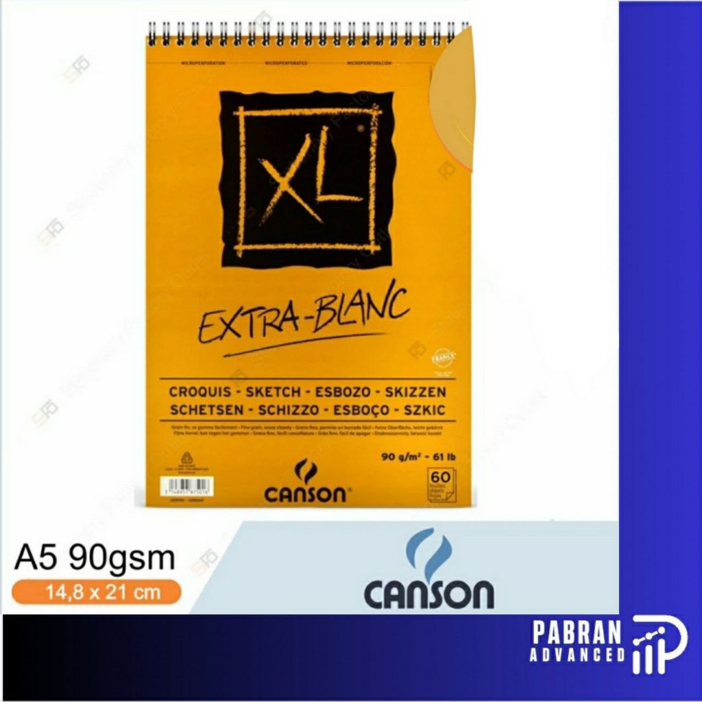 

Canson XL Extra-Blanc A5 90 g - 60 Sheets - Biru