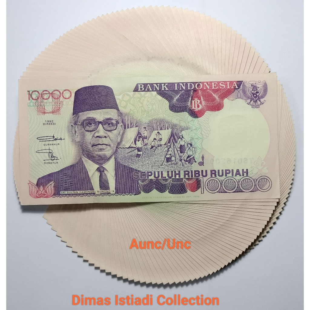 Uang Kuno 10000 Rupiah 1992