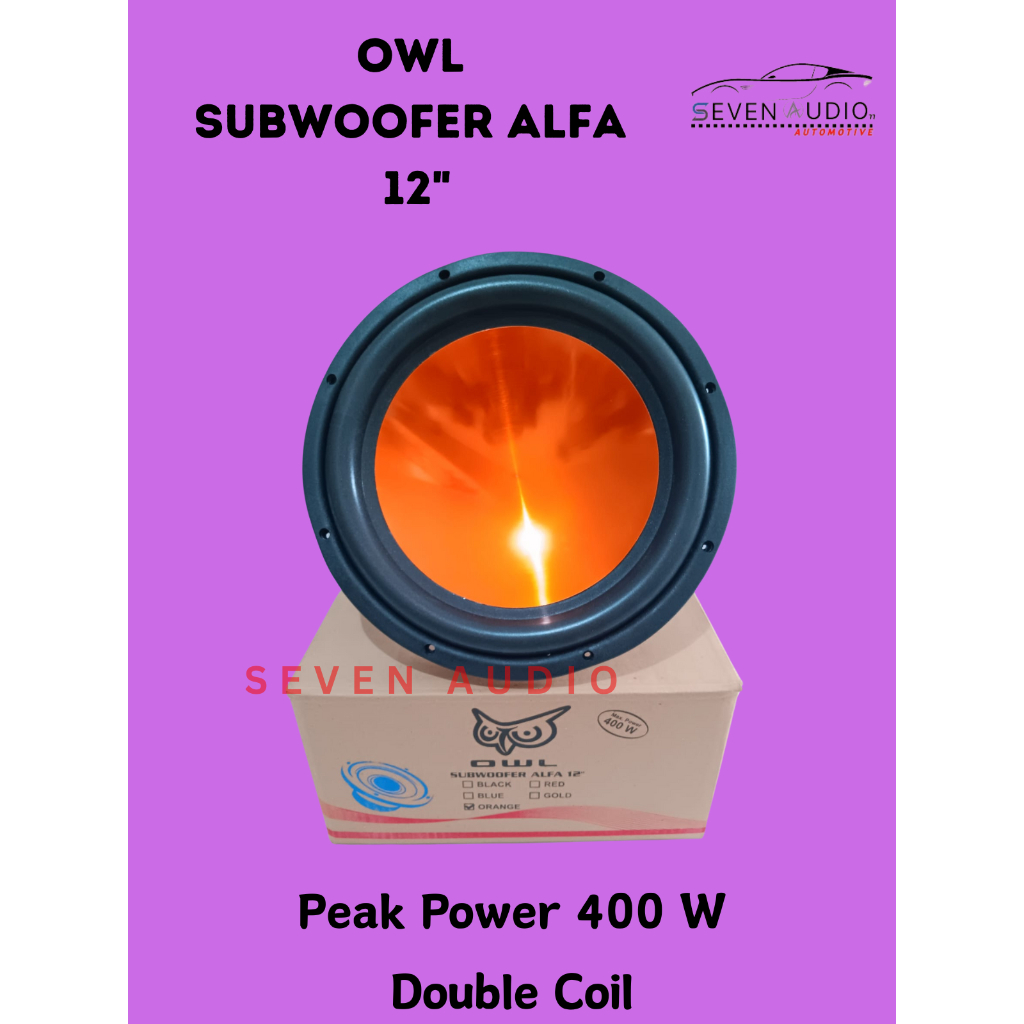 Subwoofer Mobil OWL ALFA 12 Inch Double Coil - Speaker Subwoofer Owl Alfa 12"