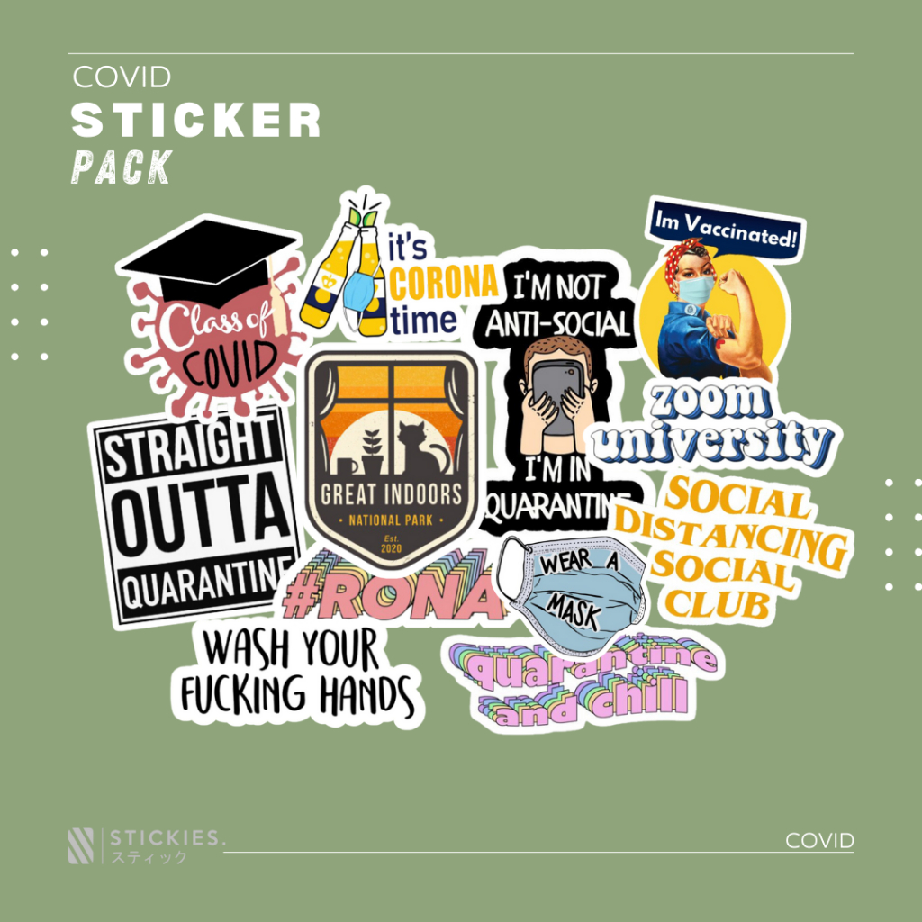 

Stiker/Sticker Pack "Covid" | high quality | vinyl | murah