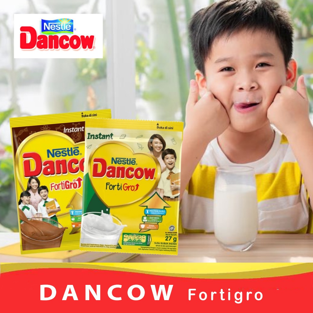 

Susu Dancow Sachet Fortigro putih coklat 27gr