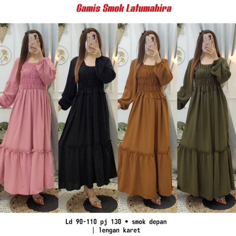 COD // GAMIS SMOK CRINKLE REMPEL BAWAH // GAMIS CRINKLE TERBARU KEKINIAN
